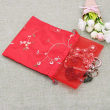 Load image into Gallery viewer, SumDirect 5Pc Double Layer Brocade Bag Silk Pouches Pasal 