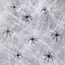 Load image into Gallery viewer, 100 Pieces Halloween Spooky Black Plastic Spiders for Halloween Party Decorations Party Favours Pasal 