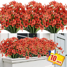 Load image into Gallery viewer, Artificial Flowers Outdoor UV Resistant 10 Bundles Artificial Flowers Pasal 