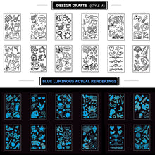 Load image into Gallery viewer, 32 sheets Luminous Temporary Tattoos for Kids Temporary Tattoos Pasal 