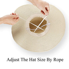 Load image into Gallery viewer, Straw Hat Large Wide Brim Sun Hat for Women Sun Hats Pasal 