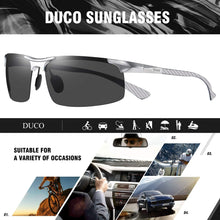 Load image into Gallery viewer, DUCO Mens Sports Polarized Driving Carbon Fiber Sunglasses Sunglasses Pasal 