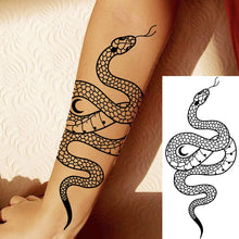 Load image into Gallery viewer, 10 Sheets Realistic Snake Temporary Tattoos For Women Men Adults Arm Temporary Tattoos Pasal 
