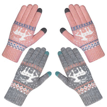 Load image into Gallery viewer, 2 Pairs Women Winter Gloves Warm Knitted Glove Thicken Plush Lining Thermal Wrist Gloves Support Touch Screen - handmade items, shopping , gifts, souvenir