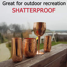 Load image into Gallery viewer, Copper wine glasses set of 4 Cocktail Glasses Pasal 