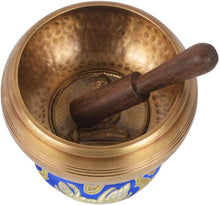 Load image into Gallery viewer, Tibetan Hand Hammered Meditation Singing Bowl with Buddha Crafted  For Healing Relaxation Mindfulness - handmade items, shopping , gifts, souvenir