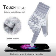Load image into Gallery viewer, Winter Touch Screen Gloves Snow Flower Printing Keep Warm for Women and Men - handmade items, shopping , gifts, souvenir