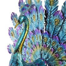 Load image into Gallery viewer, Tall Outdoor Metallic Peacock Tail Corporation 58 cm Statues Pasal 