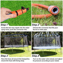 Load image into Gallery viewer, Outdoor Trampoline Water Sprinkler for Fun Summer Water Game Sprinkler Sprinklers Pasal 