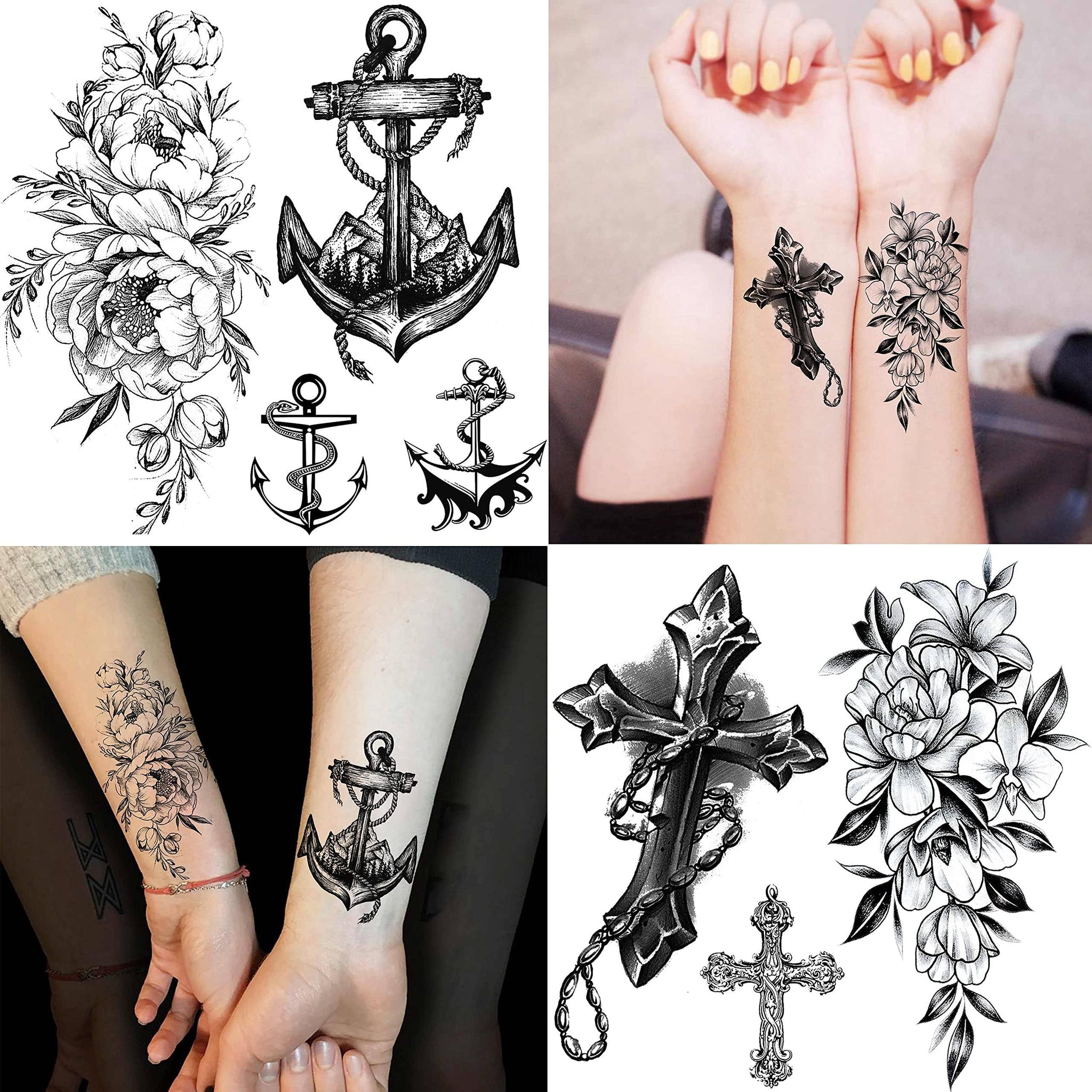 Men's Temporary Tattoos Skeleton Tattoo Sticker Death Skull Fake Tatoo for  Women Hand Arm Body Art Waterproof Transfer Tattoo - AliExpress
