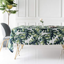 Load image into Gallery viewer, Table Cloth Monstera Leaf Plant Palm Tree Rectangular Square Folding Table Cover Tablecloths Pasal 