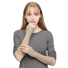 Load image into Gallery viewer, Women Cable Knitted Arm Warmer Glove Thermal Wool - handmade items, shopping , gifts, souvenir