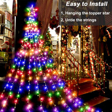 Load image into Gallery viewer, Christmas Lights Outdoor 344 LED Christmas Tree Lights with Topper Star