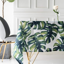 Load image into Gallery viewer, Table Cloth Monstera Leaf Plant Palm Tree Rectangular Square Folding Table Cover Tablecloths Pasal 