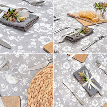 Load image into Gallery viewer, GREY Stylish Wipe Clean PVC TABLECLOTH Tablecloths Pasal 