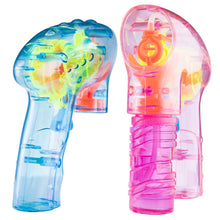 Load image into Gallery viewer, Pack of 5 wind up bubble shooter gun LED light Bubble Makers Pasal 