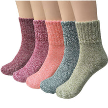 Load image into Gallery viewer, 5 Pairs Womens Wool Socks Thermal Warm Socks for Ladies - handmade items, shopping , gifts, souvenir