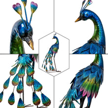 Load image into Gallery viewer, Garden Ornament Metal Peacock Garden Statues Decor Statues Pasal 