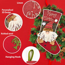 Load image into Gallery viewer, Christmas Stocking Set of 3 Large Xmas Stockings for Tree Decoration Stockings Pasal 