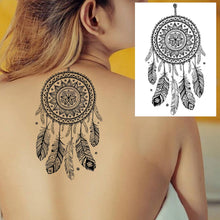 Load image into Gallery viewer, Moheer 6 Sheets Large Black Ink Lace Temporary Tattoos For Women Temporary Tattoos Pasal 