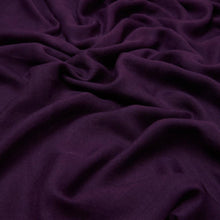 Load image into Gallery viewer, Oversized Scarf with Plain Cotton Design - Plum NinaCollections 
