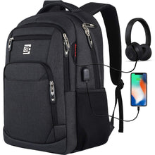 Load image into Gallery viewer, Travel Laptop Backpack with USB Charging and Headphone Port Laptop Backpack BonClare 
