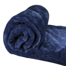 Load image into Gallery viewer, Faux Mink Throw Blanket 200 x 240 cm BLUE CraftistryTreasure 
