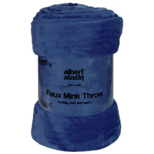 Load image into Gallery viewer, Faux Mink Throw Blanket 200 x 240 cm BLUE CraftistryTreasure 
