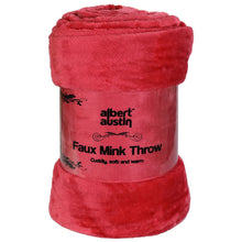 Load image into Gallery viewer, Faux Mink Throw Blanket -WINE| ZIZ001793_Red AS-16843 | 200 x 240 cm Wine AS-43153 CraftistryTreasure 
