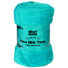 Load image into Gallery viewer, Faux Mink Throw Blanket | AS-15099 | 200 x 240 cm TEAL CraftistryTreasure 
