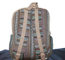 Load image into Gallery viewer, Hemp Backpack Laptop Bag Unisex Zip Closure Travel Holiday Festival THC Free - handmade items, shopping , gifts, souvenir