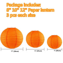 Load image into Gallery viewer, 9pcs Party Favor Round Paper Lanterns - handmade items, shopping , gifts, souvenir
