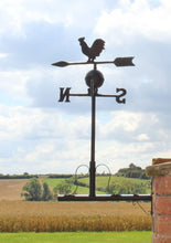 Load image into Gallery viewer, Cast Iron Mountable Large Weather Vane, Rooster Design pasal 