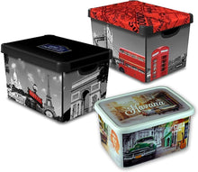 Load image into Gallery viewer, Curver Deco Box 22L 22 LitreThemed Storage Boxes with Lids pasal 