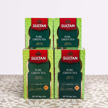 Load image into Gallery viewer, Multipacks of 4 or 10 Pure Green Tea 20 Tea Bags x 2gr Blend of Green Teas Tea &amp; Infusions Pasal Pack of 4 
