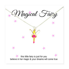 Load image into Gallery viewer, Magical Fairy Necklace &amp; Card Aye Do Gifts Silver 16&quot; 