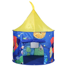 Load image into Gallery viewer, SOKA Space Play Tent Portable Foldable Blue &amp; Yellow Pop Up Garden Playhouse Tent SOKA Play Imagine Learn 