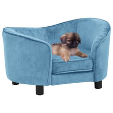 Load image into Gallery viewer, Dog Sofa 69x49x40 cm Plush vidaXL turquoise 