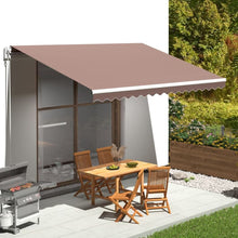 Load image into Gallery viewer, Awning Top Sunshade Canvas 3 x 2,5m to 6 x 3.5m (Frame Not Included) Pasal brown 450 x 300 cm 