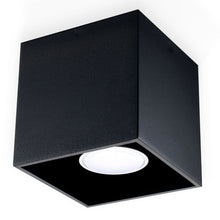 Load image into Gallery viewer, Ceiling Lamp QUAD 1 Black Square Shape Modern Loft Design LED GU10 SOLLUX 