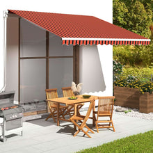 Load image into Gallery viewer, Awning Top Sunshade Canvas 3 x 2,5m to 6 x 3.5m (Frame Not Included) Pasal orange and brown 400 x 350 cm 