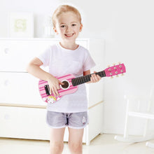 Load image into Gallery viewer, SOKA Wooden Pink Stripe Striped Pink Princess Guitar Children Girls Instrument SOKA Play Imagine Learn 