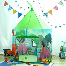 Load image into Gallery viewer, SOKA Play Tent Pop Up Indoor or Outdoor Garden Playhouse Dino Tent for Kids Childrens SOKA Play Imagine Learn 