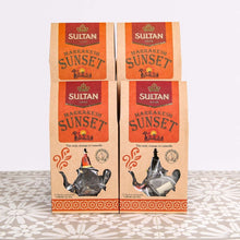 Load image into Gallery viewer, Multipacks of 4 or 10 Marrakesh Sunset Orange and Cinnamon Black Tea - 15 Pyramid Tea Bags 2gr (Pack of 4) Sultan Tea 
