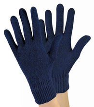 Load image into Gallery viewer, Ladies Wool Magic Gloves Sock Snob Navy One Size 