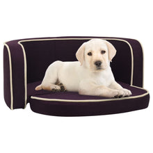 Load image into Gallery viewer, Foldable Dog Sofa 76x71x30 cm Linen Washable Cushion vidaXL burgundy 