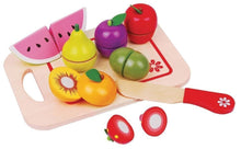Load image into Gallery viewer, Lelin Wooden Fruits Cut Up Shopping Kids Toy pasal 