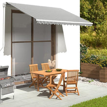 Load image into Gallery viewer, Awning Top Sunshade Canvas 3 x 2,5m to 6 x 3.5m (Frame Not Included) Pasal anthracite and white 350 x 250 cm 
