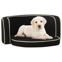 Load image into Gallery viewer, Foldable Dog Sofa 76x71x30 cm Linen Washable Cushion vidaXL black 