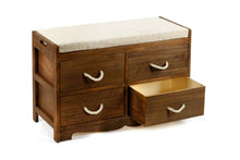 Load image into Gallery viewer, Revesby 4 Drawer Storage Bench 76 x 33 x 51 cm Geko 